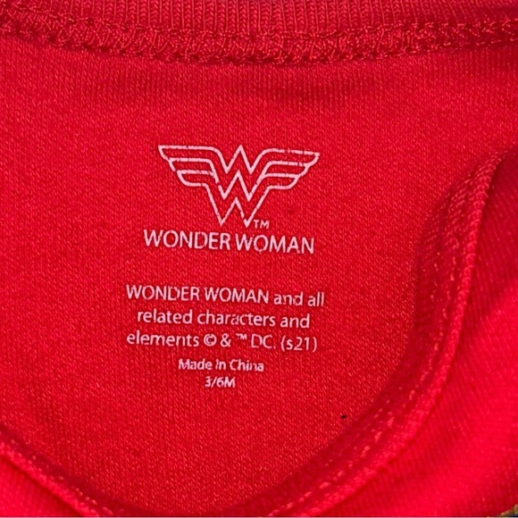 Wonder Woman Baby Costume Size 3–6M Tutu Bodysuit DC Comics Halloween Cosplay - Picture 4 of 5